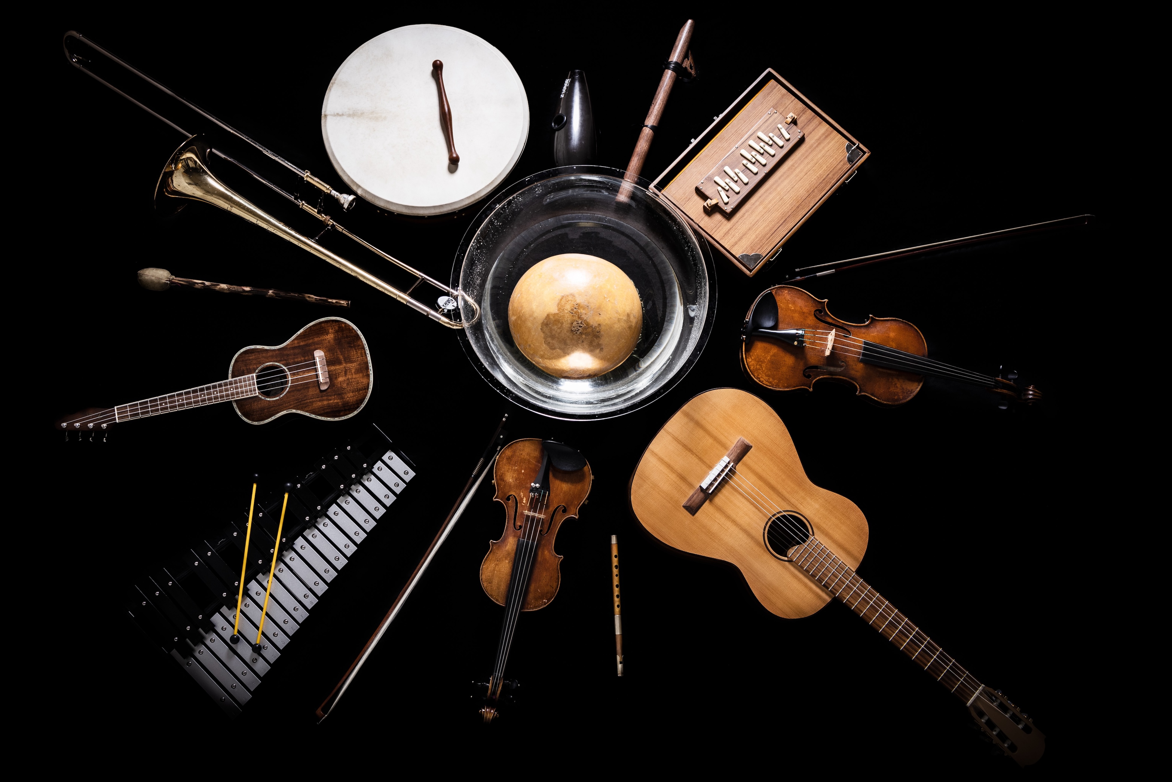 Musikinstrumente des Ensemble #kreuzvier