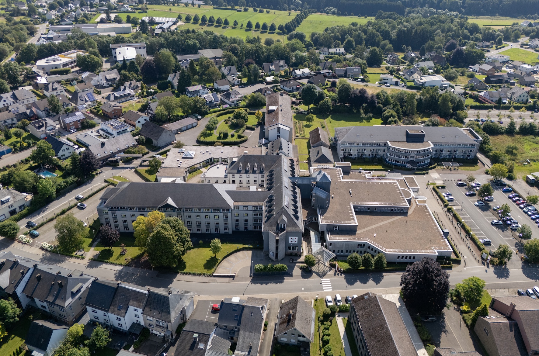 Luftaufnahme der Klinik St. Josef
